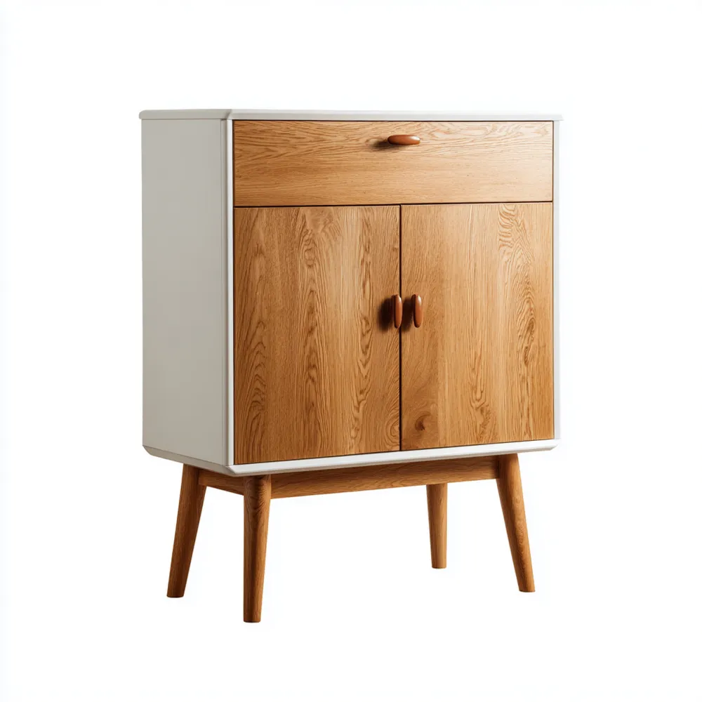 収納キャビネット 木製 60x40x90 cm – ナチュラルカラー – 北欧スタイル