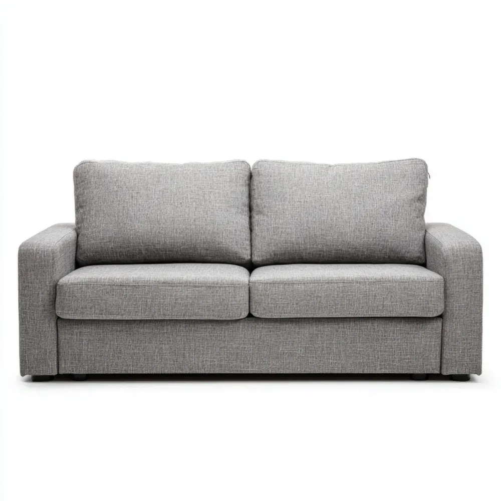3人掛けソファ ファブリック製 200x90x85 cm – ライトグレー – モダンデザイン