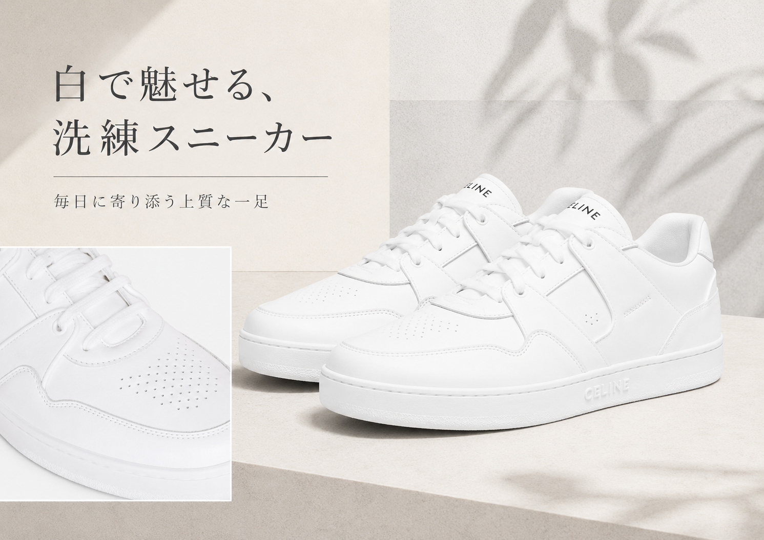 CELINE CT-04 スニーカー｜白レザーの特徴・デザイン・コーデを紹介