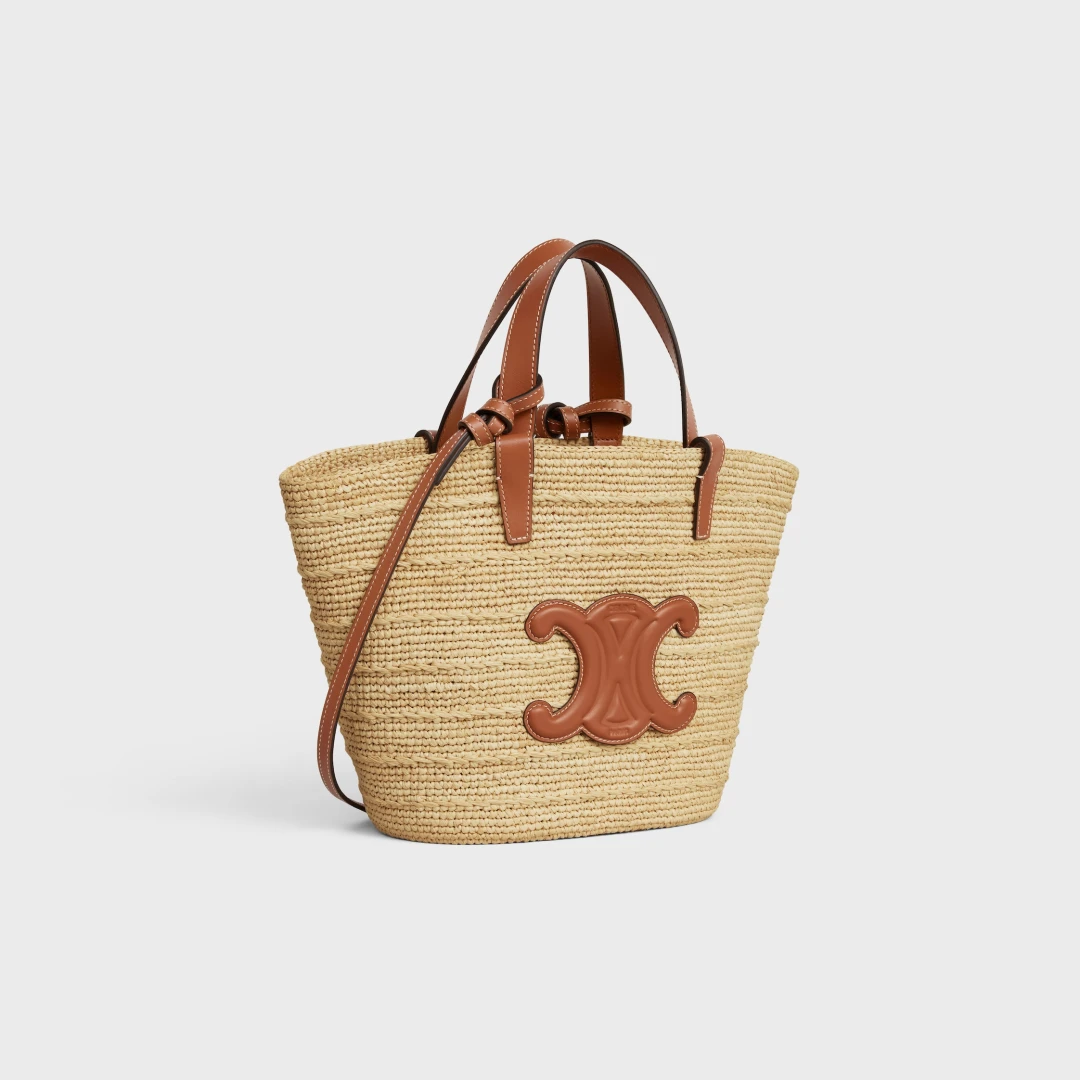 CELINE クラシック パニエ CELINE ティーン クラシック パニエ｜ラフィアバッグのサイズ・収納力
