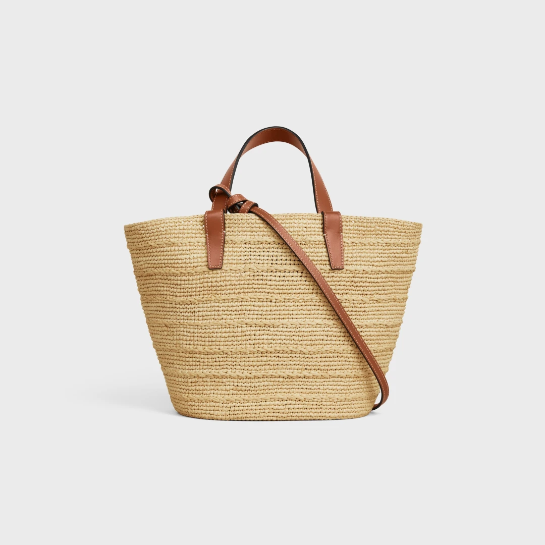 CELINE ティーン クラシック パニエ｜ラフィアバッグのサイズ・収納力