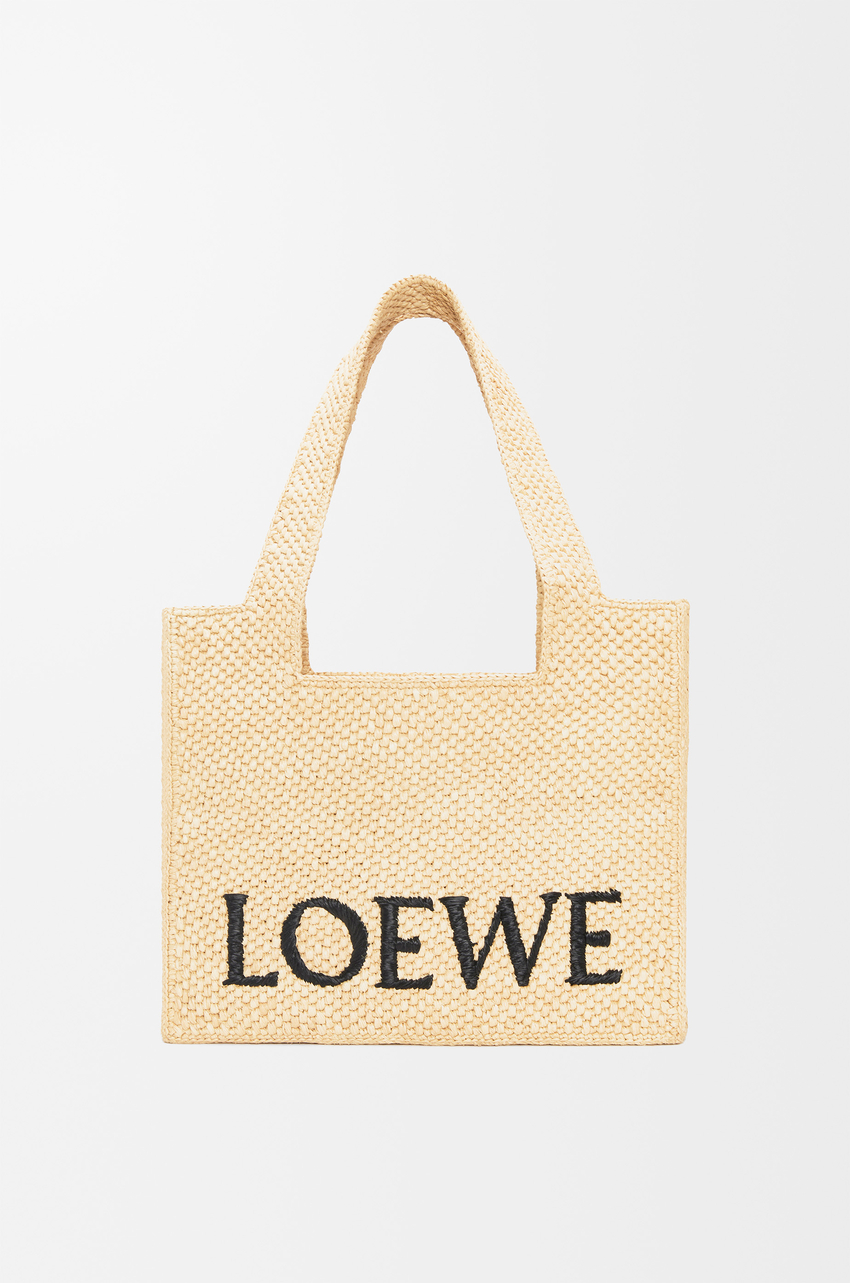 新品LOEWE ロエベ トートバッグ フォント ミニ ラフィア ロエベフォント トート ミニ（ラフィア）-ロエベ公式オンラインストア