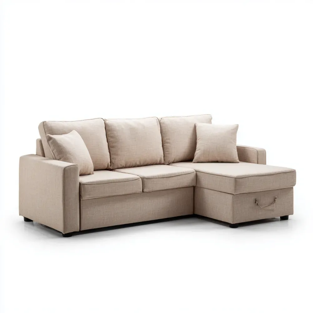 コーナーソファ 200x140x85 cm – ベージュ – モダンスタイル