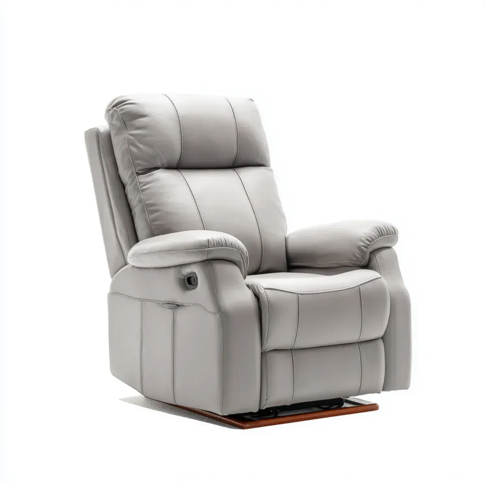 リクライニングチェア 合皮 72x85x105 cm - グレー