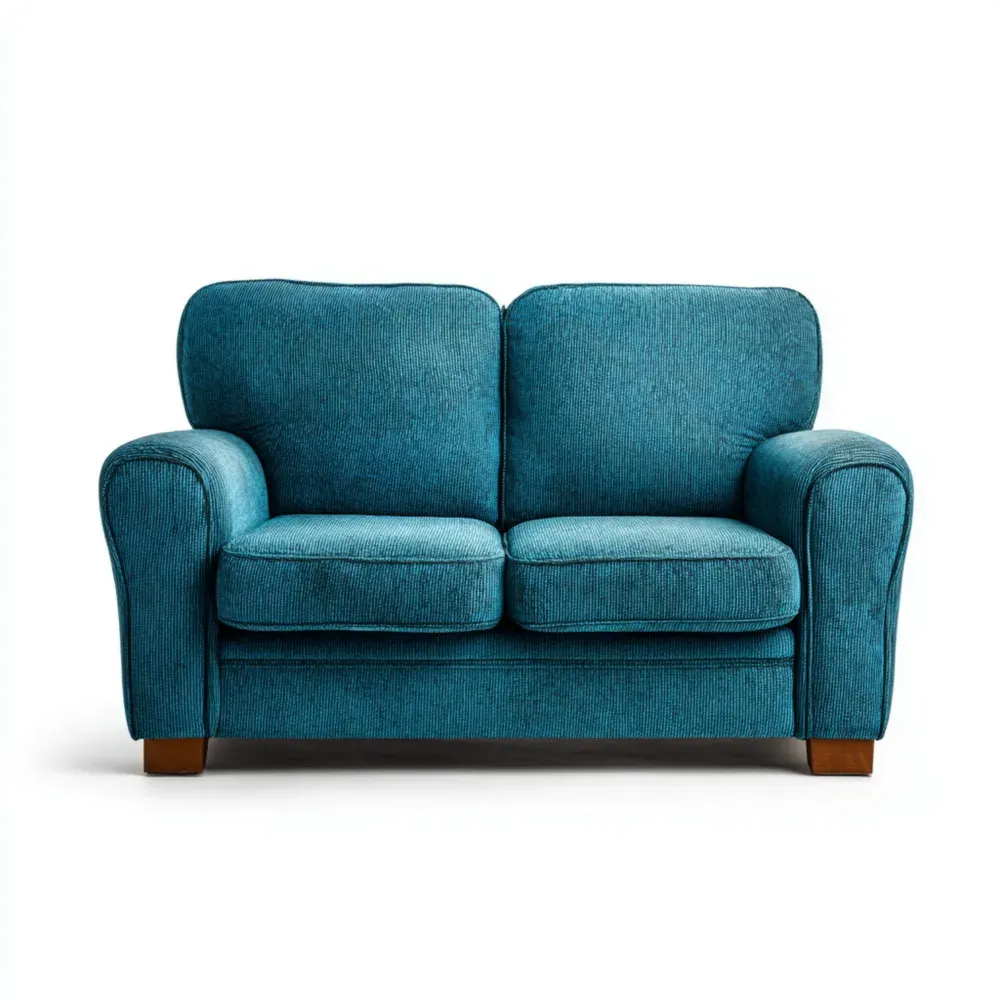 2人掛けソファ 布製 150x90x85 cm – ブルー