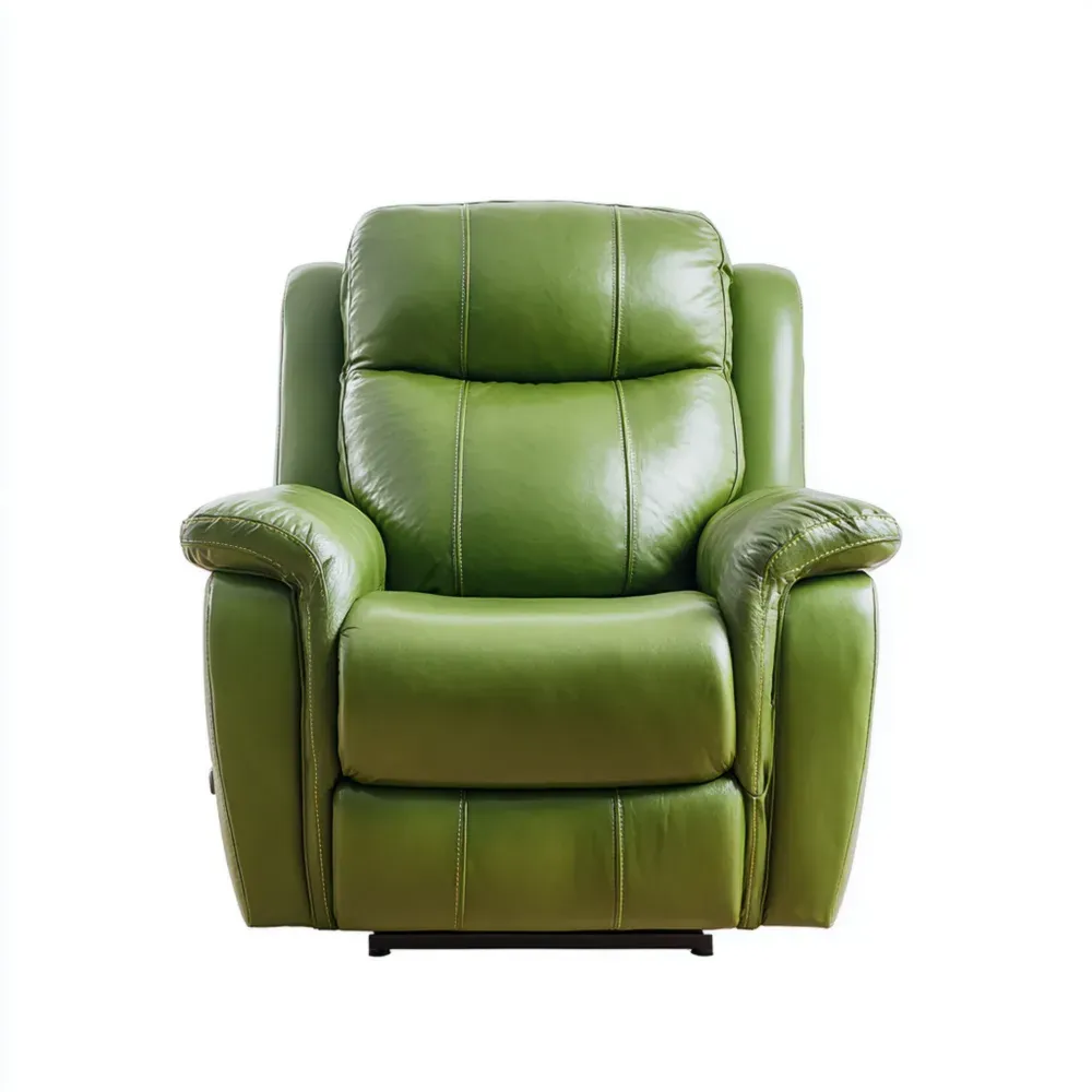 リクライニングチェア 合皮 80x85x100 cm グリーン ラグジュアリーデザイン