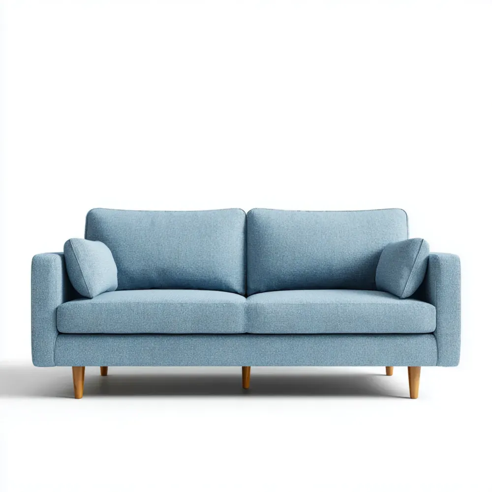 ソファ 布張り 200x90x85 cm – ライトブルー – ミニマリストデザイン-Vintagehomeeu