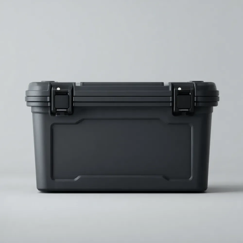 屋外収納ボックス 耐久プラスチック 72x43x31 cm - ダークグレー 防水設計-Vintagehomeeu