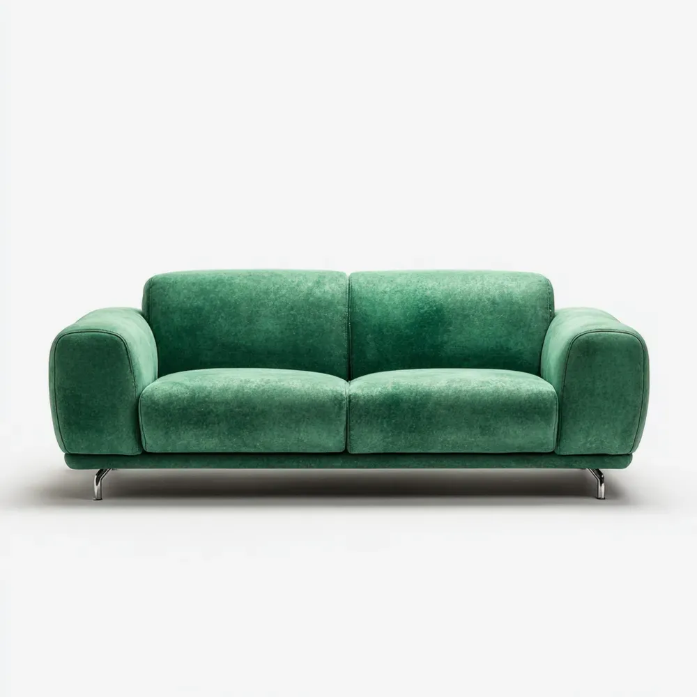 ソファ ベルベット 200x85x90 cm – グリーン – モダンデザイン