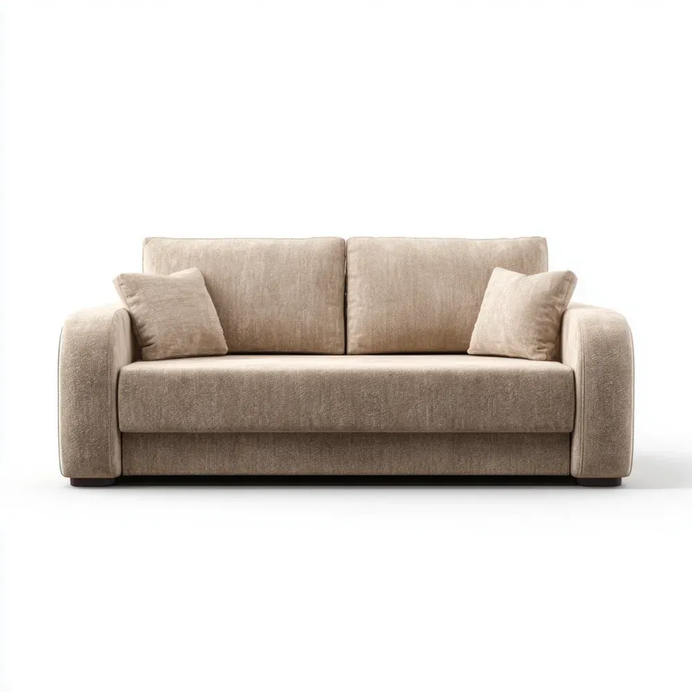 3人掛けソファ 布製 180x90x80 cm – ベージュ – モダンデザイン