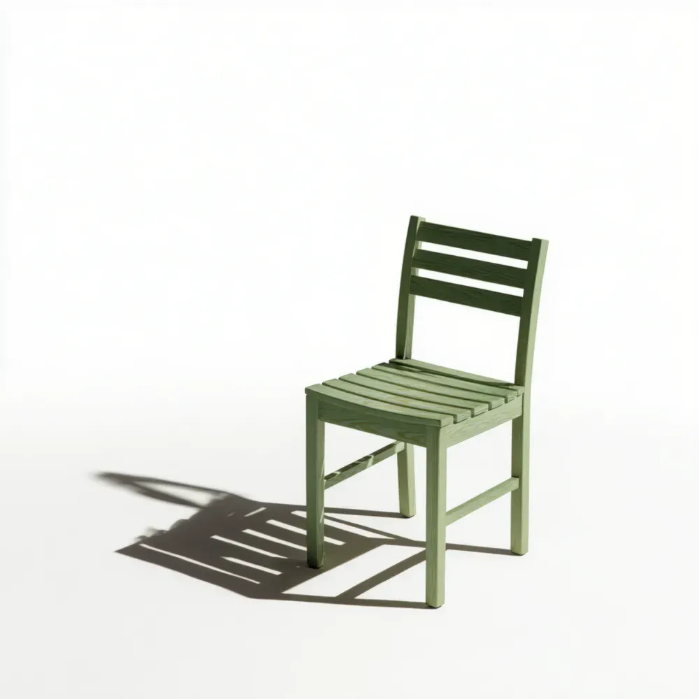 木製ガーデンチェア 45x45x80cm - グリーン