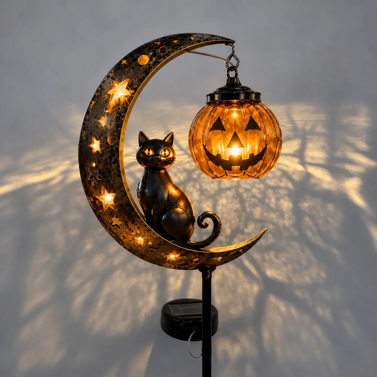 Magically Mailed Halloween Early Bird Sale | 49% OFF Pumpkin Moon Garden Stake Light