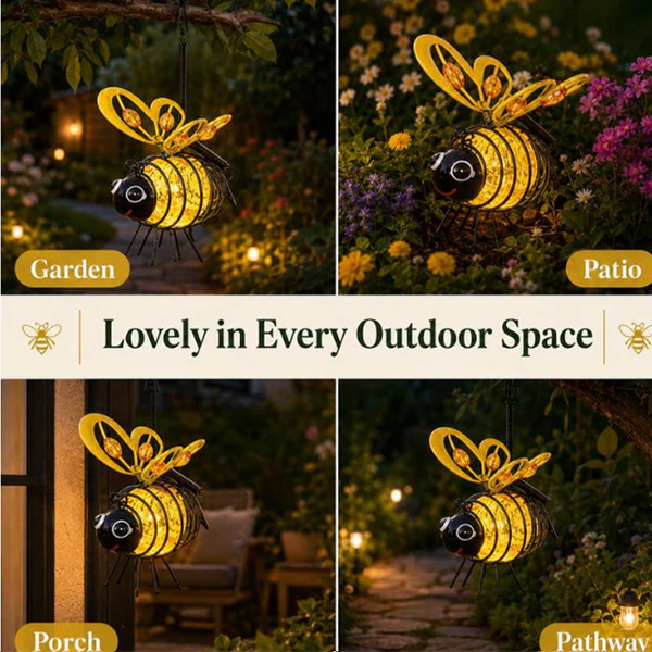 Magically Mailed LIMITED-TIME 50% OFF! Hanging Solar Bee Light – Spread Joy Day and Night 🌞🌜