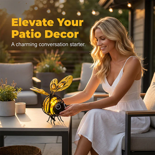 Magically Mailed LIMITED-TIME 50% OFF! Hanging Solar Bee Light – Spread Joy Day and Night 🌞🌜