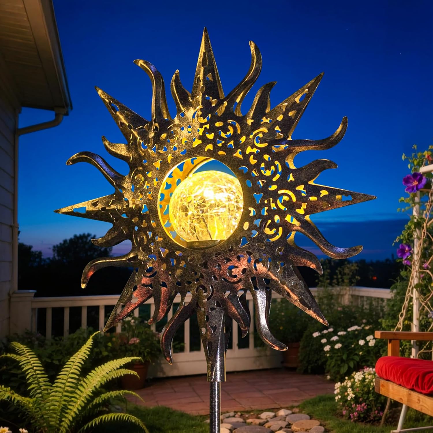 Solar Garden Lights – Transform Your Garden, Patio & Backyard with Warm Glow