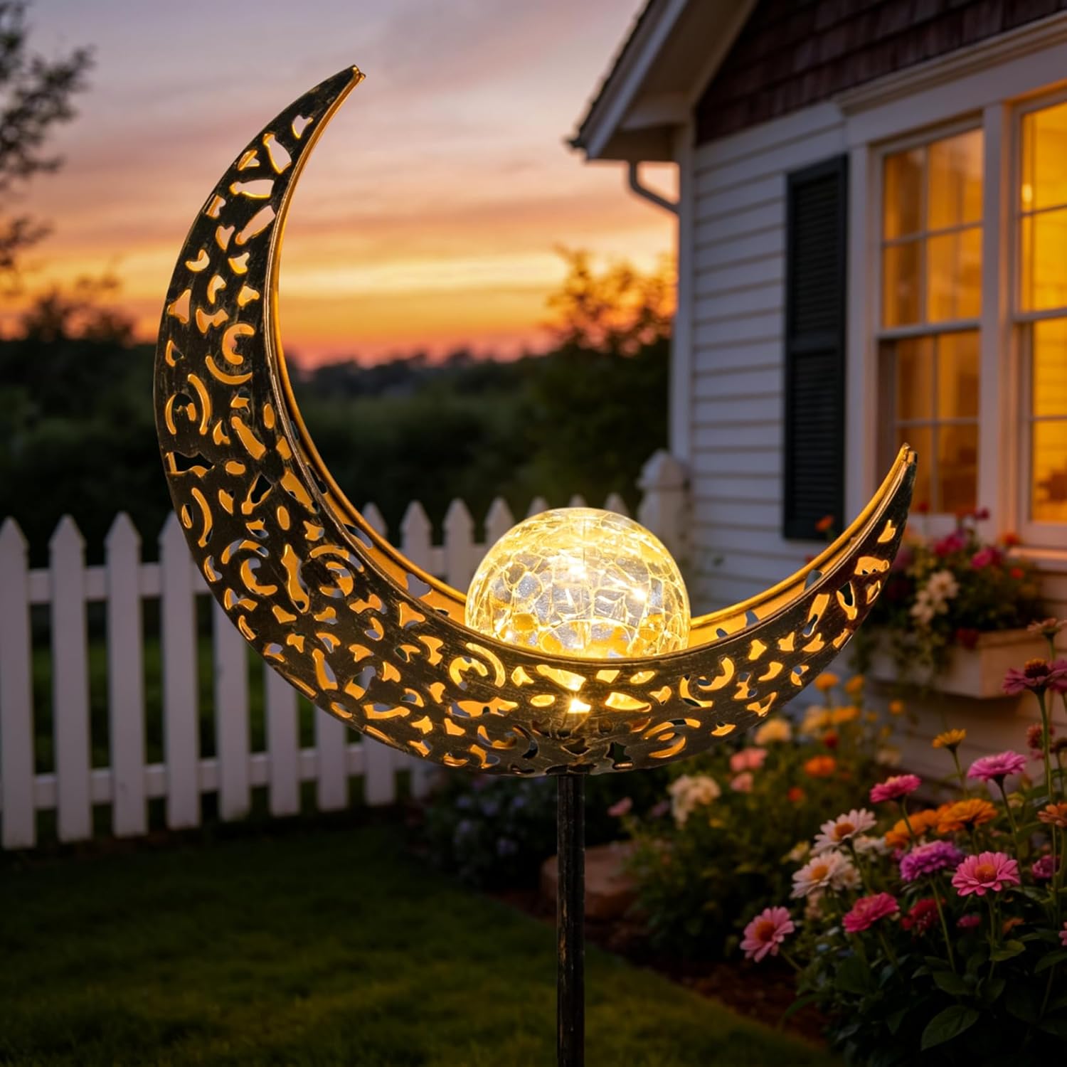 Solar Garden Lights – Transform Your Garden, Patio & Backyard with Warm Glow