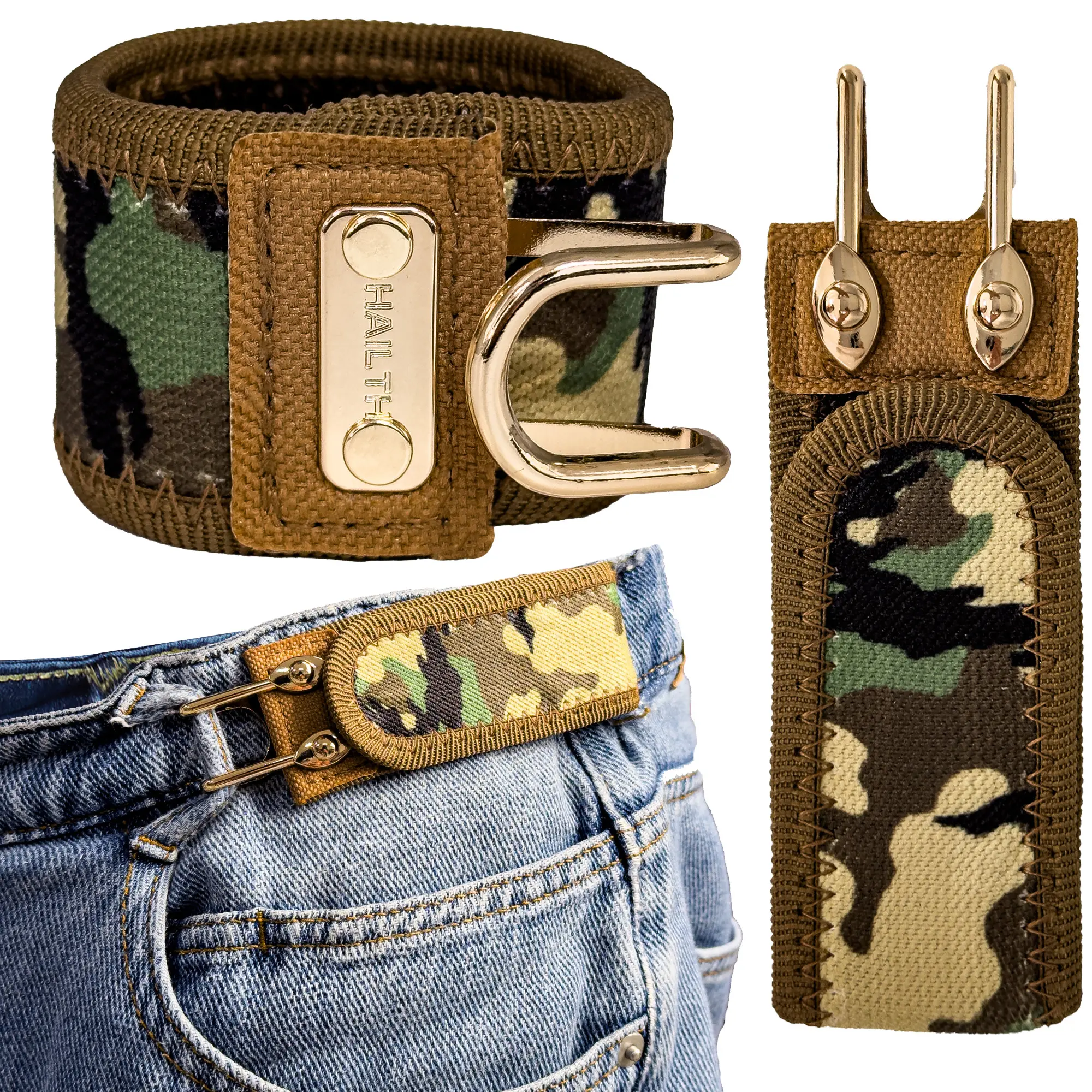 HAILTH Unisex Elastic Belt – 2026 Summer Tactical Metal Hook