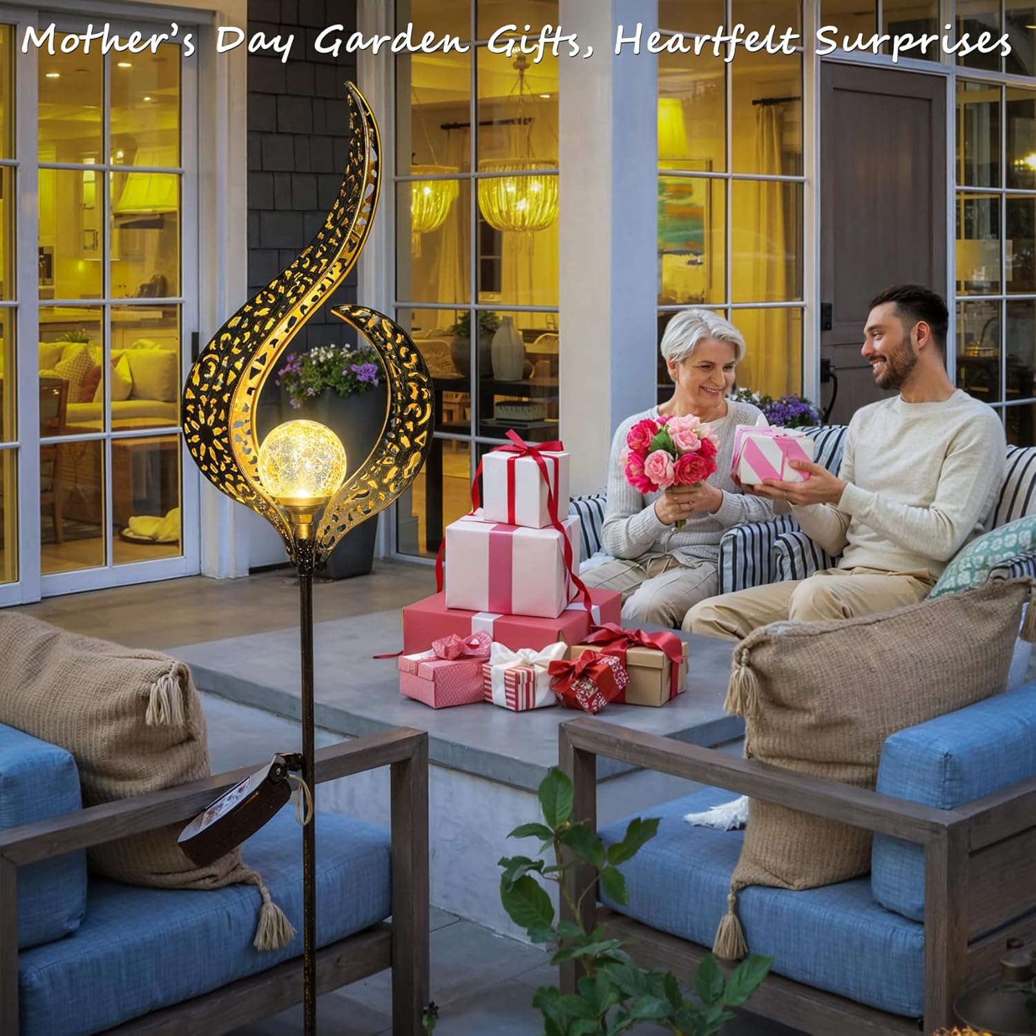 Solar Garden Lights – Transform Your Garden, Patio & Backyard with Warm Glow
