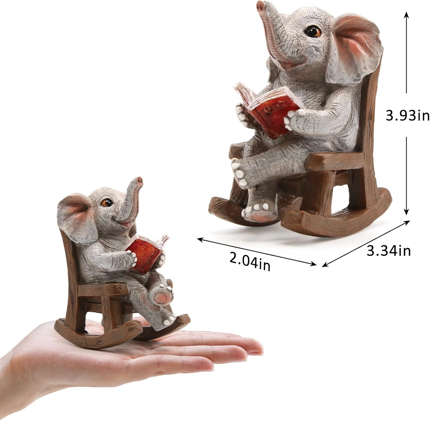 Mini Garden Statue Mom Dad Gifts Home Decorations Fairy Garden Accessories Outdoor Lights Solar Garden Frog Decor Art Housewarming Gift for Patio,Yard,Lawn Ornament