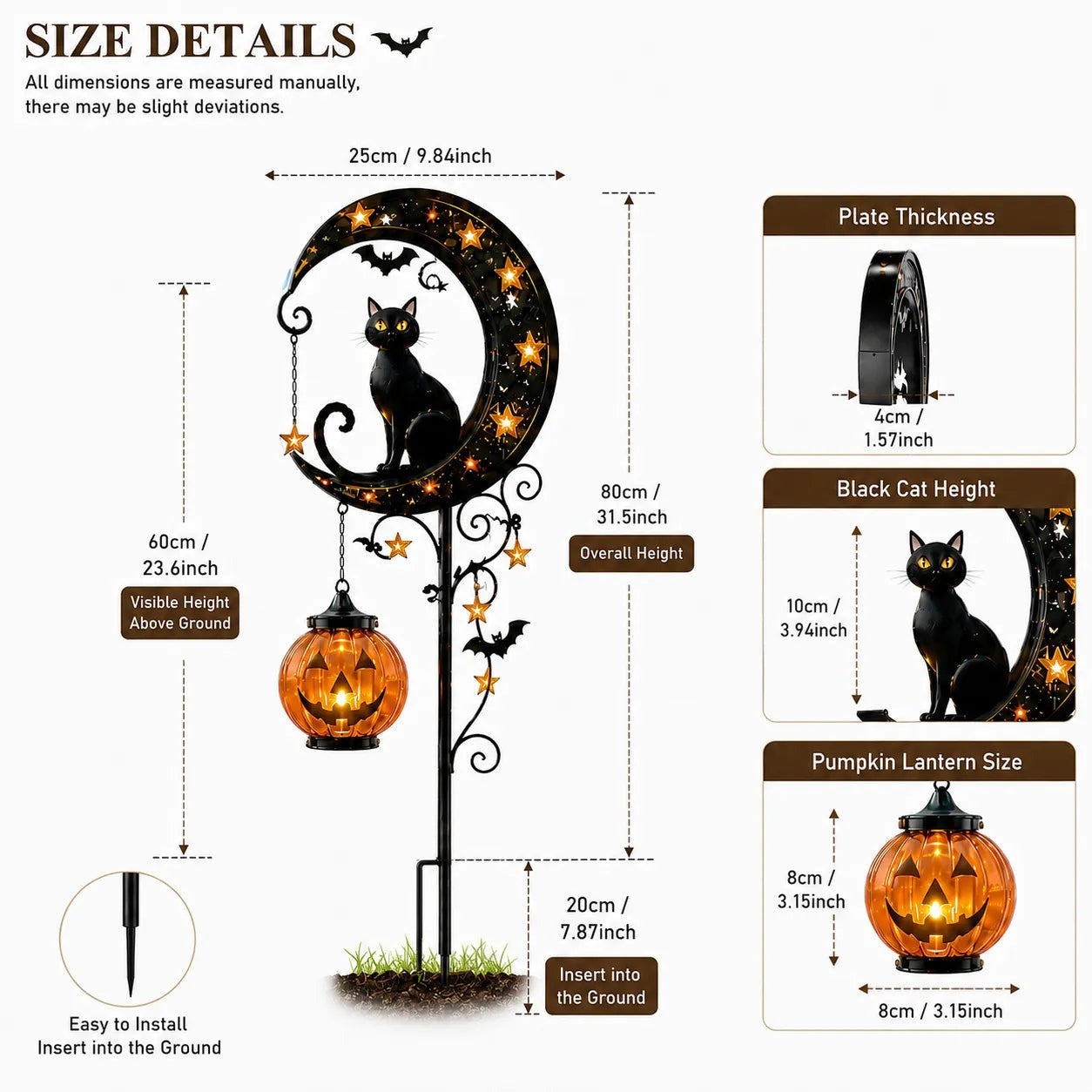 Magically Mailed Halloween Early Bird Sale | 49% OFF Pumpkin Moon Garden Stake Light