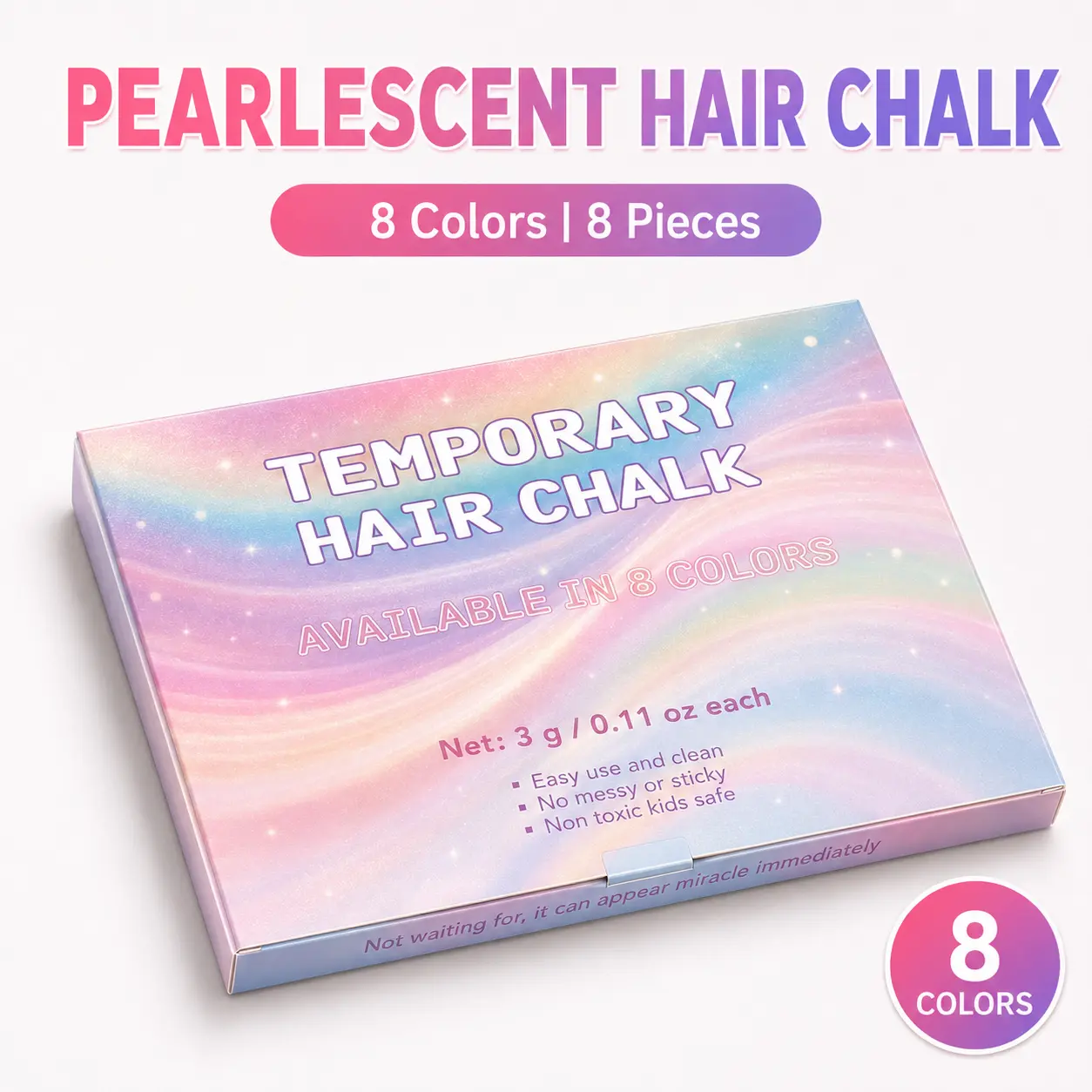 🎃【Halloween】12pcs Temporary Hair Chalk Hair Dye, Washable Hair Color Makeup For Sport Events Halloween Christmas