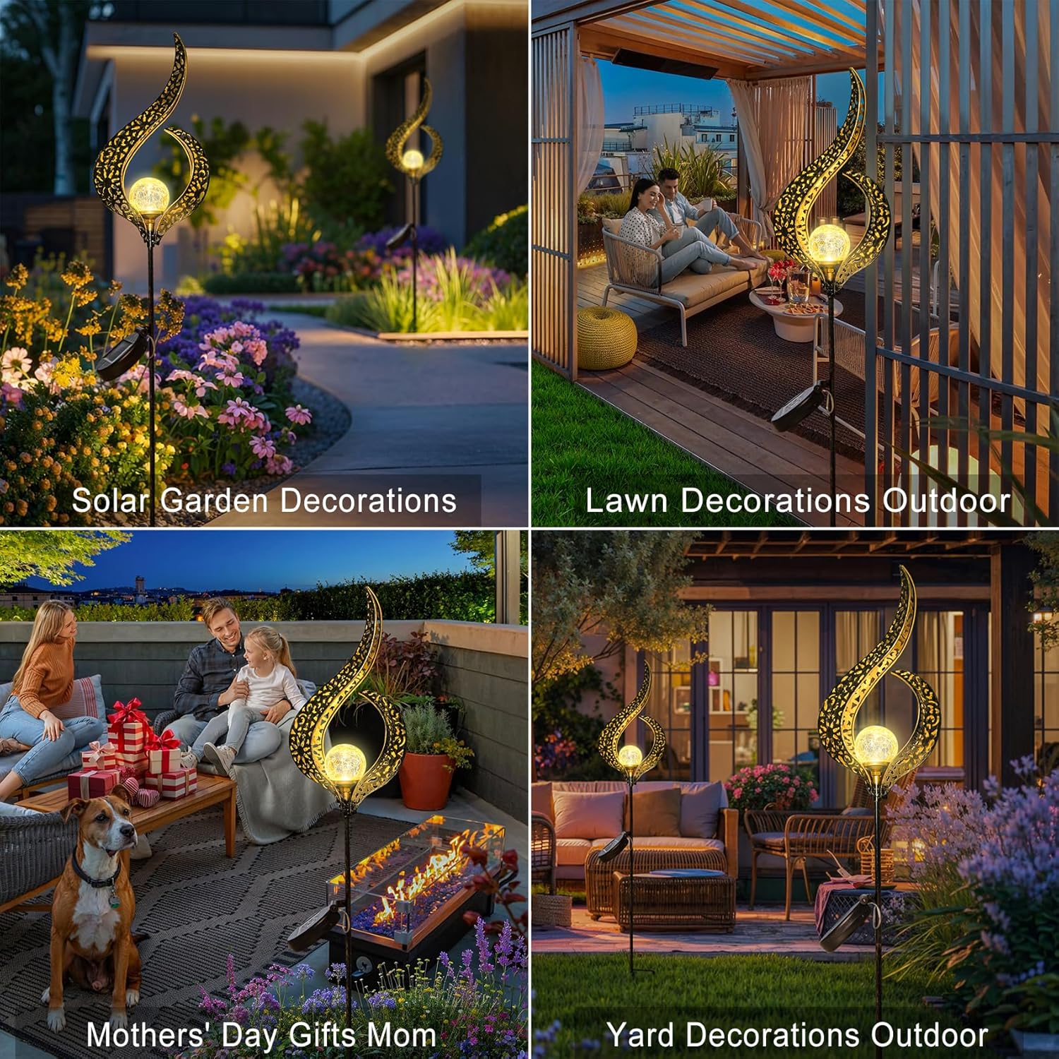 Solar Garden Lights – Transform Your Garden, Patio & Backyard with Warm Glow