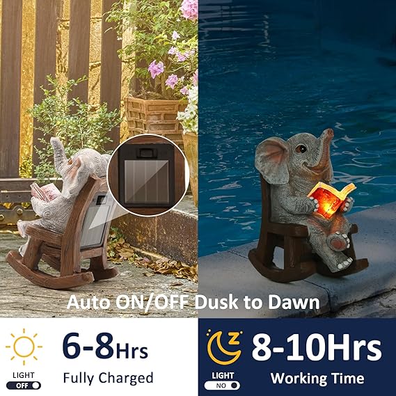 Mini Garden Statue Mom Dad Gifts Home Decorations Fairy Garden Accessories Outdoor Lights Solar Garden Frog Decor Art Housewarming Gift for Patio,Yard,Lawn Ornament
