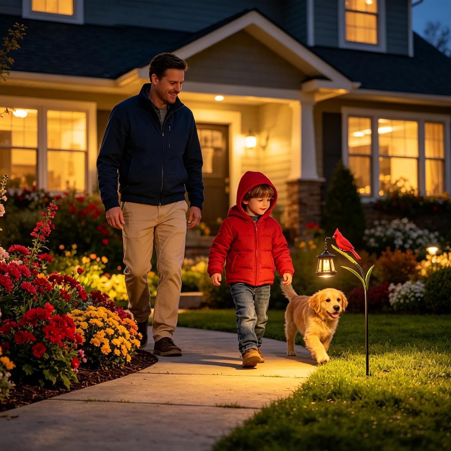 🐦 Cardinal Solar Light—A Beautiful Garden Light That Feels Full of Life