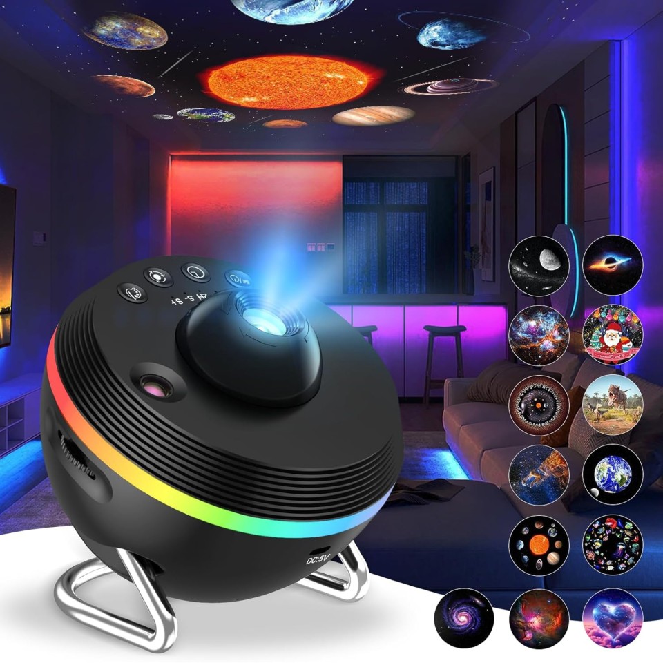 ✨12-in-1 Galaxy Star Projector Night Light