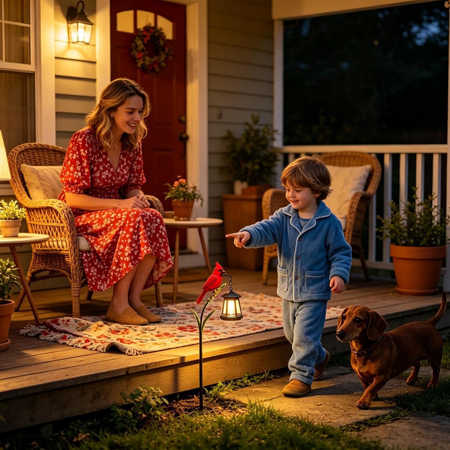 🐦 Cardinal Solar Light—A Beautiful Garden Light That Feels Full of Life