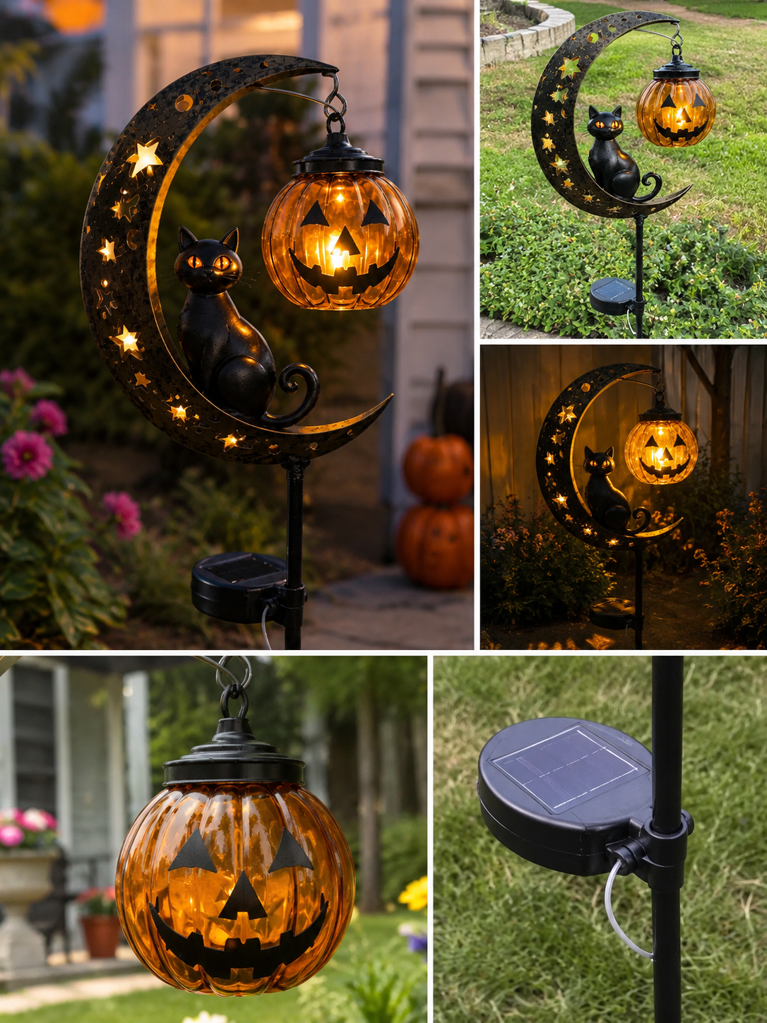 Magically Mailed Halloween Early Bird Sale | 49% OFF Pumpkin Moon Garden Stake Light
