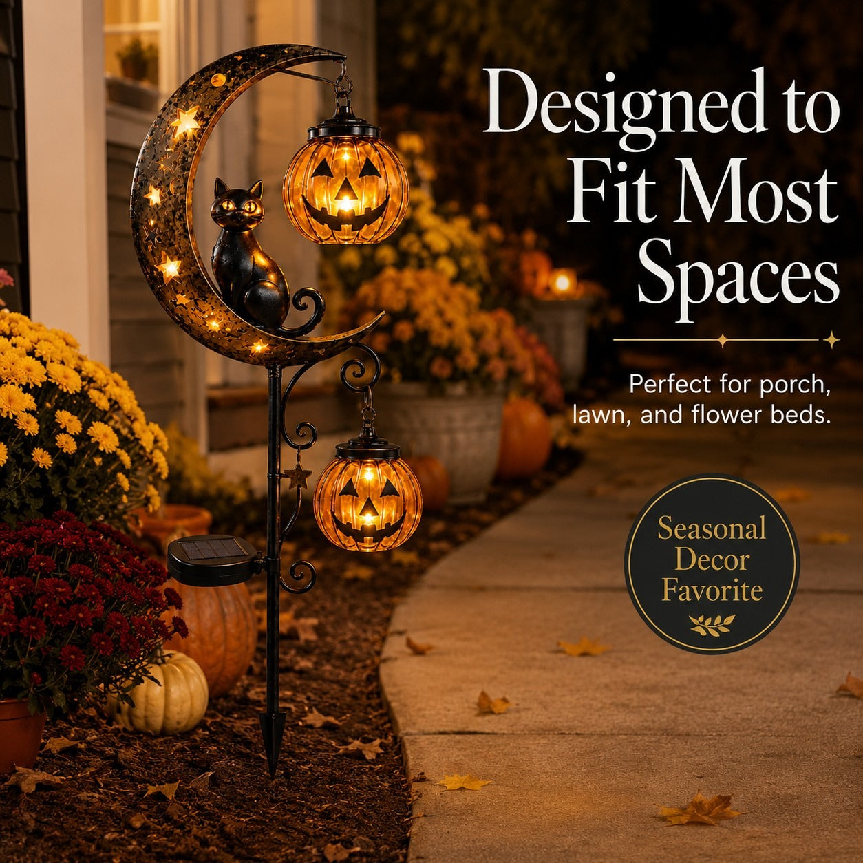 Magically Mailed Halloween Early Bird Sale | 49% OFF Pumpkin Moon Garden Stake Light