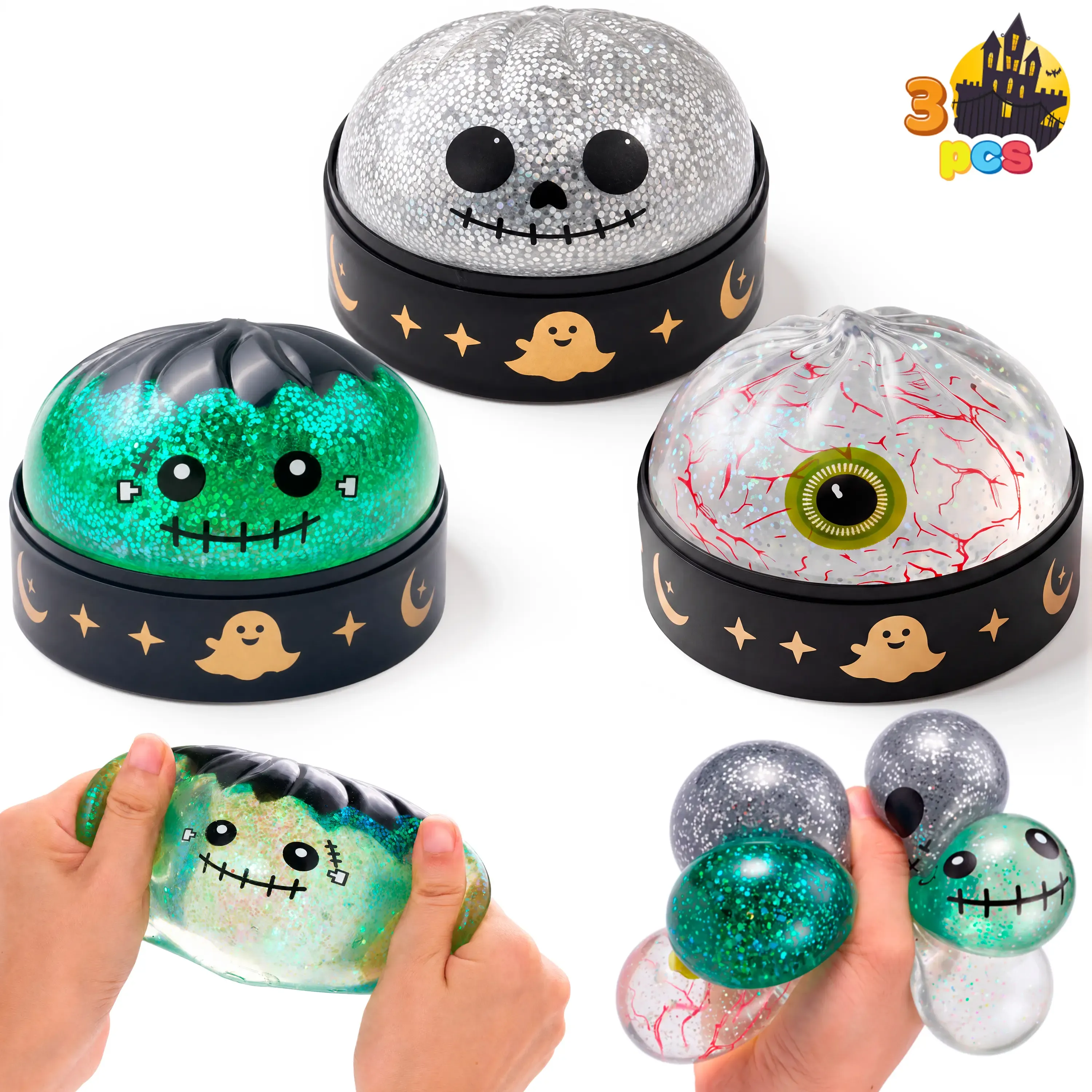 Halloween Slow-Rebound Squishy Toys – Pumpkin & Devil Designs