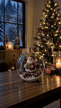 Magically Mailed Glowing Christmas Diorama Ornament✨