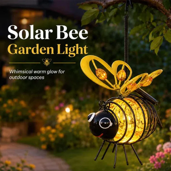 Magically Mailed LIMITED-TIME 50% OFF! Hanging Solar Bee Light – Spread Joy Day and Night 🌞🌜