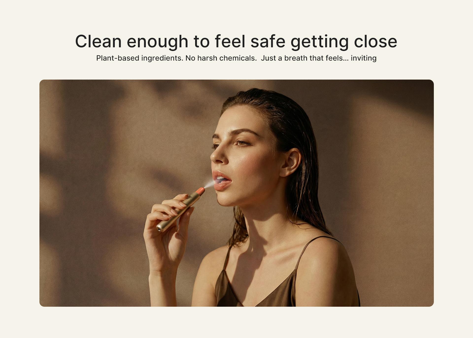 zdeer Smart Electronic Oral Spray PW13 ,Instant Fresh Breath Device with Replaceable Flavor Pods, Portable Nano-Mist Mouth Refresher for Travel, Dates & Daily Routine, Self-Care Wellness Gift#Summervibes