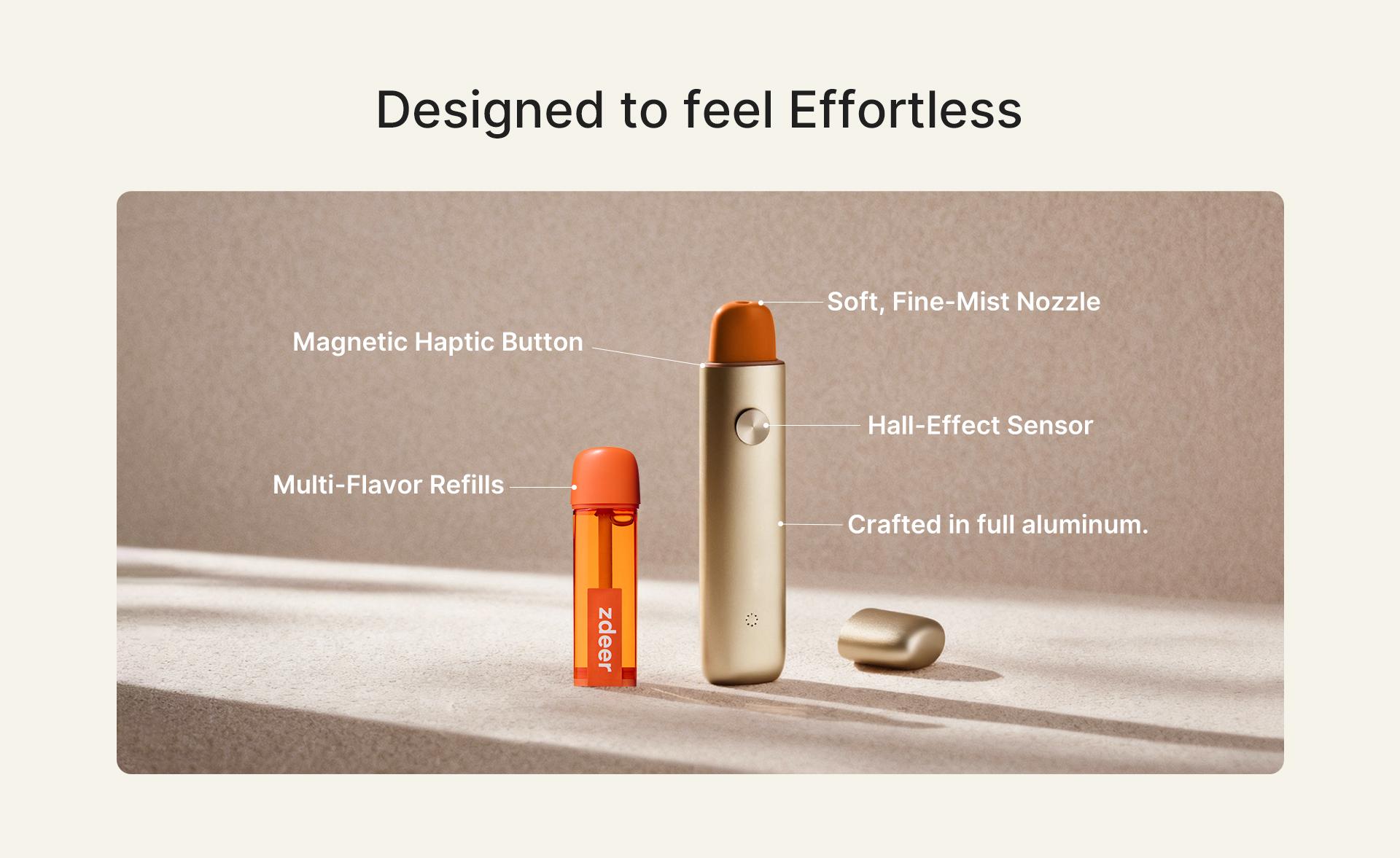 zdeer Smart Electronic Oral Spray PW13 ,Instant Fresh Breath Device with Replaceable Flavor Pods, Portable Nano-Mist Mouth Refresher for Travel, Dates & Daily Routine, Self-Care Wellness Gift#Summervibes