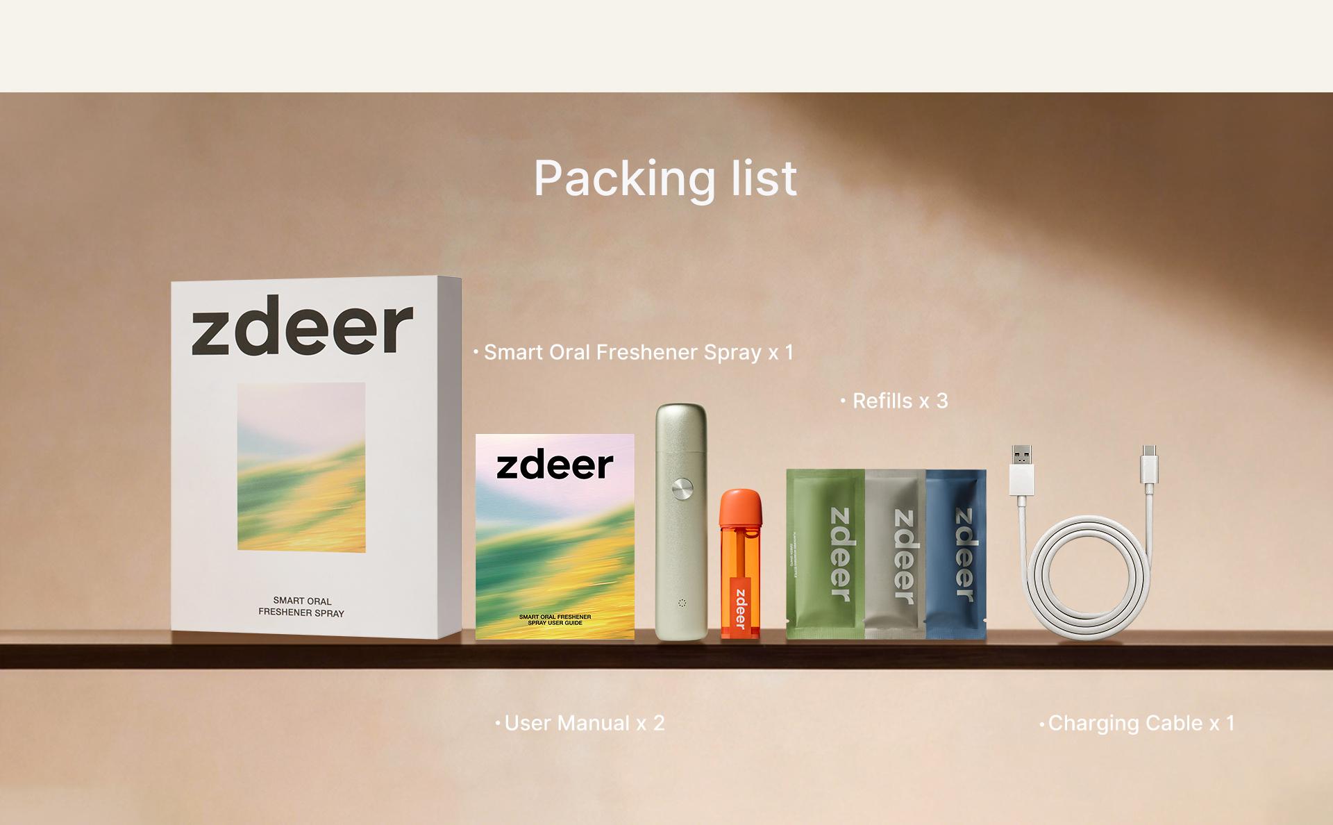 zdeer Smart Electronic Oral Spray PW13 ,Instant Fresh Breath Device with Replaceable Flavor Pods, Portable Nano-Mist Mouth Refresher for Travel, Dates & Daily Routine, Self-Care Wellness Gift#Summervibes