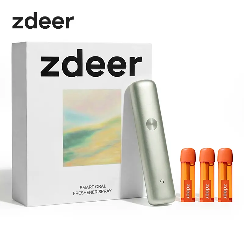 zdeer Smart Electronic Oral Spray PW13 ,Instant Fresh Breath Device with Replaceable Flavor Pods, Portable Nano-Mist Mouth Refresher for Travel, Dates & Daily Routine, Self-Care Wellness Gift#Summervibes