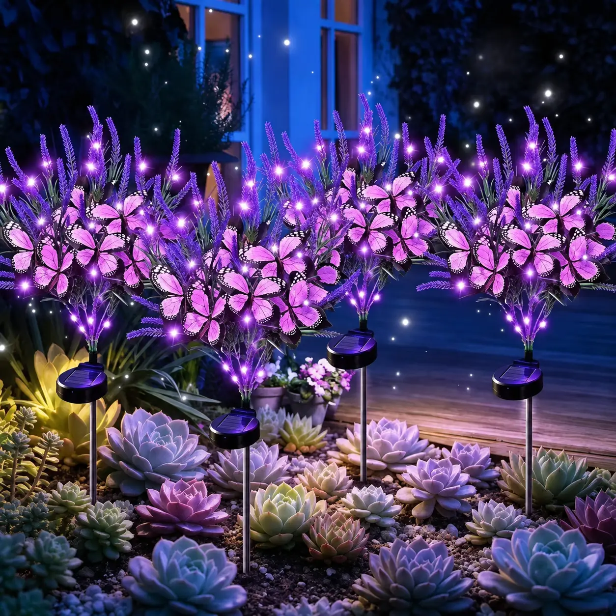 Marigold Butterfly Solar Garden Stake Light