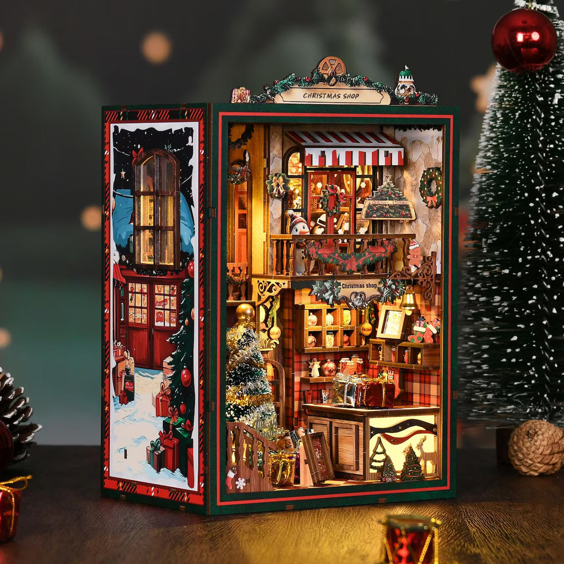 Floralshe DIY Book Nook -  Christmas Shop