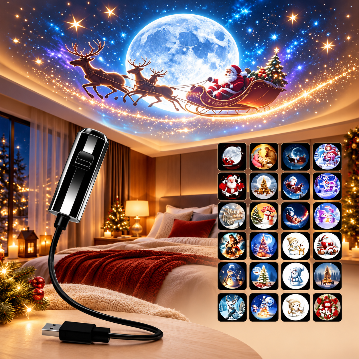 🔥last-day-57-off-🌌🌠hd-smart-dynamic-5d-holographic-night-light-projector