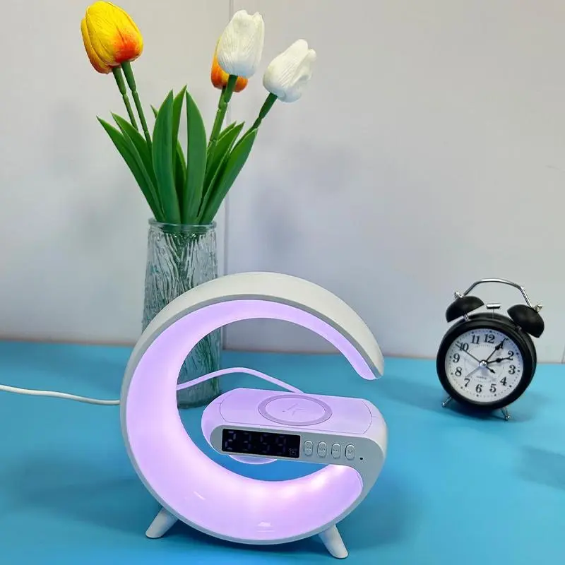  4-in-1 Smart Ambient Bedside Lamp & 15W Wireless Charger