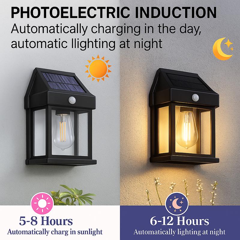 Solar Powered Outdoor Wall Lights