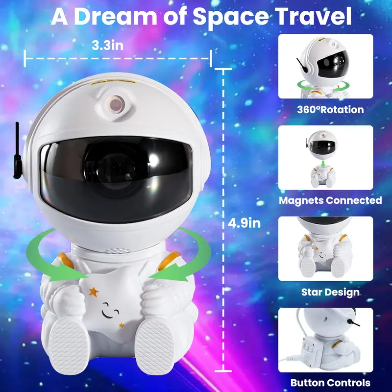 Astronaut Galaxy Star Projector LED Light