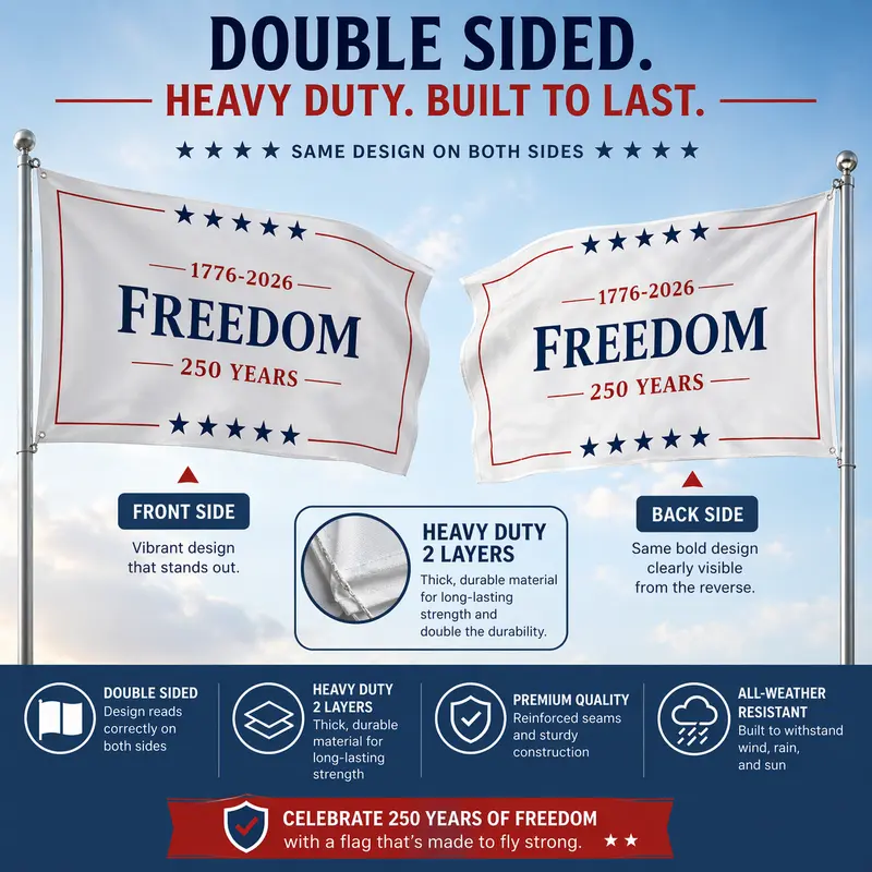Freedom 250 Years Flag – 1776–2026