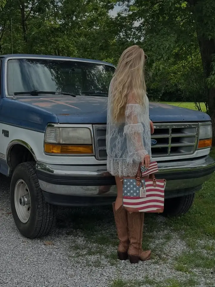 Montana West American Flag Tote Bag for Women 
