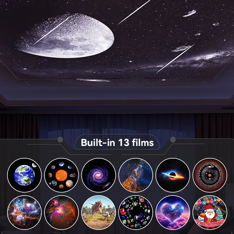 ✨12-in-1 Galaxy Star Projector Night Light