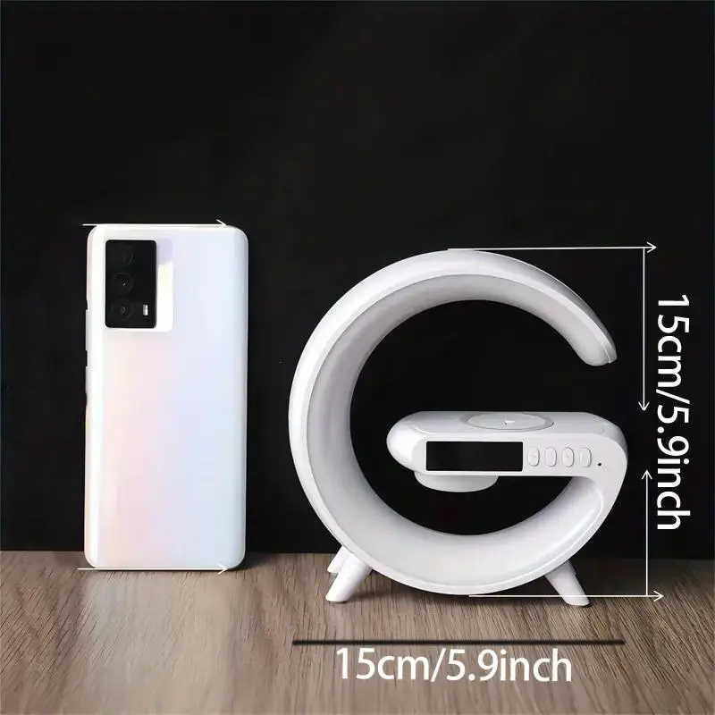  4-in-1 Smart Ambient Bedside Lamp & 15W Wireless Charger