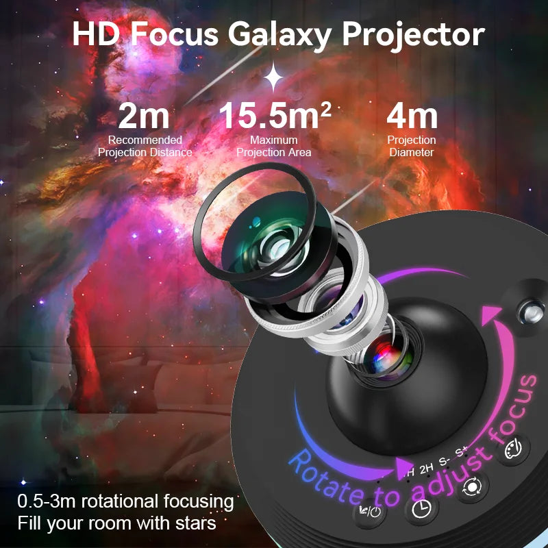 ✨12-in-1 Galaxy Star Projector Night Light